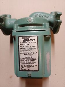 Taco 0011-F4 Hydronic Circulating Pump, 1/8 Hp, 115V, 1 Phase, Flange Connection