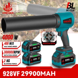 Cordless Jet Dry Handheld Leaf Blower 4000W Air Blower Super Fan Turbo Powered - Picture 1 of 16