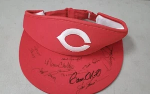 CINCINNATI REDS 90 WORLD SERIES AUTOGRAPH HAT MARTY & JOE P. ONEILL D. JACKSON - Picture 1 of 3