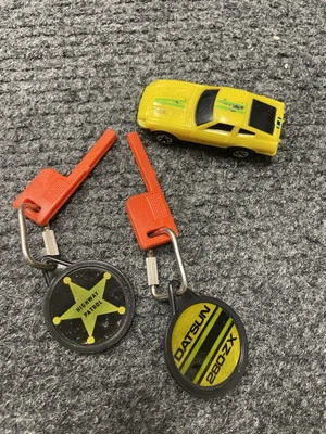 RARO Antigo 1980 Kidco Datsun 280Z Carro Amarelo Burnin Key Car 1/64 Com Chave Extra - Imagem 1 de 4