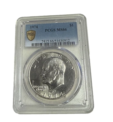 1974 PCGS MS66 IKE EISENHOWER DOLLAR #B51341 - Image 1 of 2