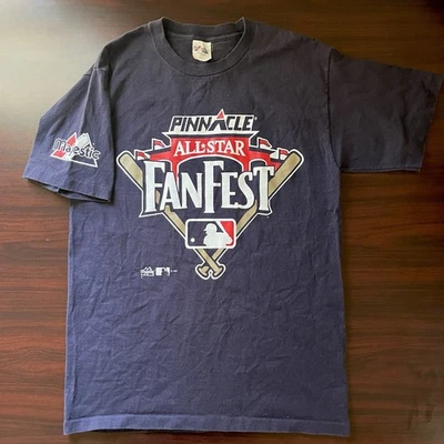 Vintage 90s MLB All Star Game Cleveland Indians T Shirt USA Fanfest Size Large - Image 1 of 4