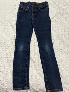 Gap Kids Skinny Stretch Adjustable Waist Medium Blue Denim Jeans Boys Sz 8R - Picture 1 of 3