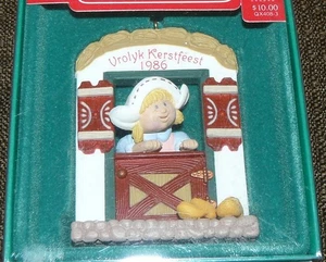 1986 Hallmark Keepsake Christmas Ornament Windows of the World Holland NOS - Picture 1 of 2