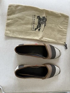 Authentic Burberry Jute Espadrilles Size 9.5 Women’s - Picture 1 of 7