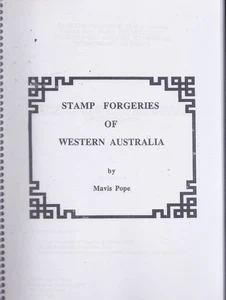Stamp Forgeries of Western Australia by Mavis Pope 1993 - Picture 1 of 3