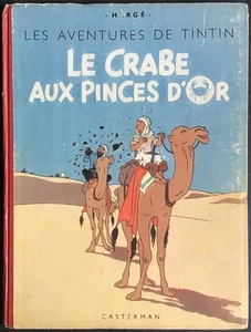 TINTIN Le Crabe aux pinces d’or 4ème plat B1 édition couleurs de 1947 Bon état - Bild 1 von 24