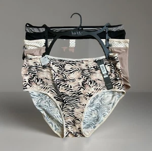 Nicole Miller superweiche Vollslips Höschen 5 Stück Polyester Größe 2X NEU - Bild 1 von 4