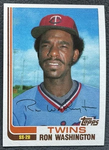 1982 Topps Traded Baseball #124T Ron Washington Rookie Card RC Twins NM-MT - Picture 1 of 2