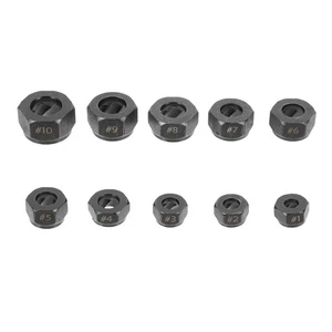  10 Pcs Stripped Lug Nut Remover Kit Screw Extractor Removing Tool - Picture 1 of 12