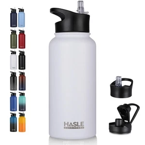 32 oz Insulated Water Bottle Stainless Steel Double Walled Vacuum Sports Wate... - Picture 1 of 6
