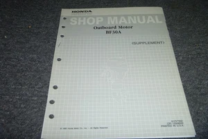 1995 Honda Marine BF30A Outboard Motor Shop Service Repair Manual Supplement xz - Bild 1 von 8