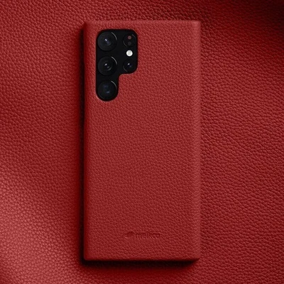 Funda Trasera Cuero Genuino Melkco Premium Para Samsung Galaxy S23 Ultra S22 Foto 1 de 4