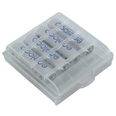 8 Batteries Aa 1900mAh Panasonic eneloop Rechargeable dans Boîte Protectrice