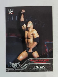 2016 Topps WWE Road to Wrestlemania Tribute INSERT #17 THE ROCK - Picture 1 of 2