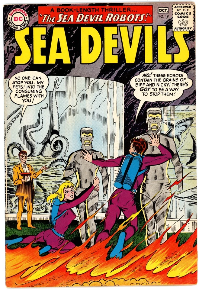 Sea Devils (1961) #19 VF+ 8.5 Howard Purcell Art and Cover - Image 1 of 2