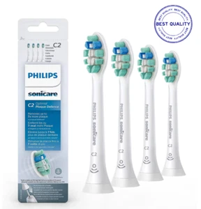 Philips Sonicare C2 Optimal Plaque Control Toothbrush Heads 4 Brush Heads HX9024 - Picture 1 of 9