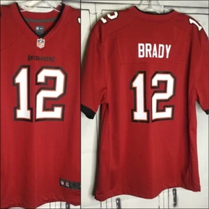 Tom Brady Tampa Bay Buccaneers Jersey Red NFL Nike On Field #12 Mens Size XL - Picture 1 of 6