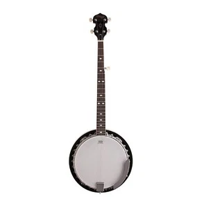 STAGG LEFT HAND 5-STRING BLUEGRASS WESTERN BANJO DELUXE w/ REMO HEAD - BJM30 LH - Picture 1 of 6