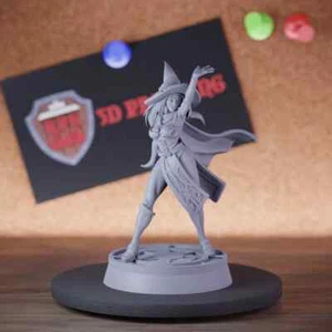 Female Wizard Miniature Smiling Sorceress Mini Dungeons and Dragons DnD 5e TTRPG - Picture 1 of 8