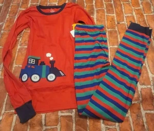 Gymboree Boys Nwt Pajamas Pjs Sz 14 Christmas Train - Picture 1 of 1