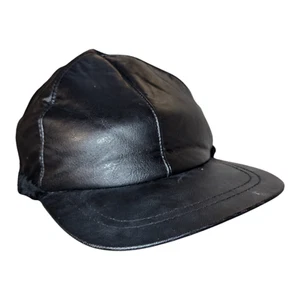 90s / Y2K Faux Leather Aviator hat - Picture 1 of 6