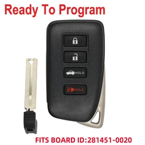 Smart Remote Key Fob for Lexus ES300H ES350 GS350 GS450H HYQ14FBA 281451-0020 - Picture 1 of 7