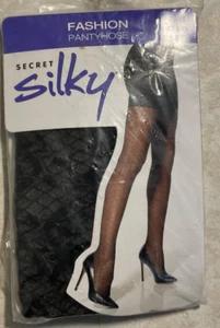 Secret Silky Fashion Pantyhose Jet black 10416 - Picture 1 of 1