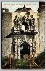 Postal: Portal, Mission San Jose, San Antonio, TX, Nic. Tengg, # 13, sin publicar - Imagen 1 de 2