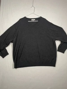 Turnbury Pullover Damen 3XB schwarz 100% Marinowolle Langarm Pulli V-Ausschnitt - Bild 1 von 14