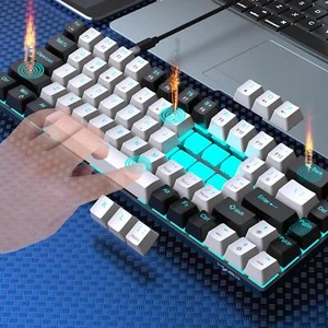 Mechanical Keyboard Hot Swappable Computer Keyboard for PC Gamers Laptop - Picture 1 of 6