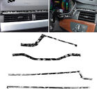 4Pcs Dashboard Panel Cover Trim Strip For Audi A4 B9 A5 S4 RS4 Forged Pattern