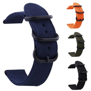Nylon Bracelet Unisex Watch Band Wrist Strap 18mm 20mm 22mm 24mm For Samsung - Foto 1 di 17