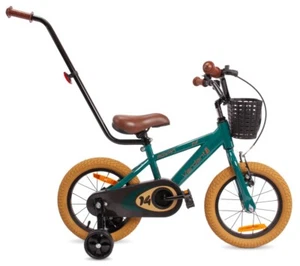 Kinderfahrrad Jungen Fahrrad Stützräder Schubstange 14 Zoll Verdant Rowan grün - Bild 1 von 16