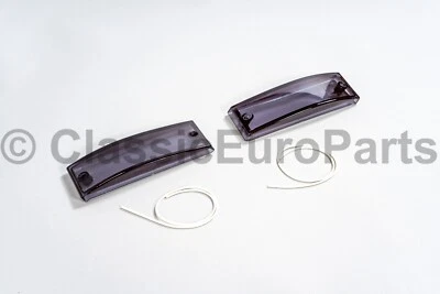 Juego de lentes marcadores laterales indicador parachoques ahumado EE. UU. para Porsche 911 930 G 1974-1989 Foto 1 de 4