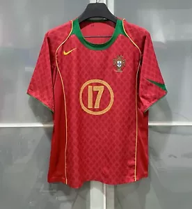 RARA CAMISETA NIKE EURO 2004 CRISTIANO RONALDO #17 SELECCIÓN PORTUGAL LOCAL S - Imagen 1 de 10