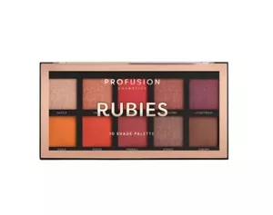Profusion Cosmetics 10 Shade Eyeshadow Palette High Pigmented Multi-Finish - Picture 1 of 1