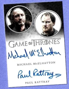 2021 GOT Michael McElhatton/Paul Rattray Duel Auto - Bild 1 von 2