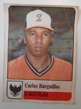 CARLOS BURGUILLOS  #5 /Venezuela 1991-92  Winter League REMOVED FROM AN ALBUM