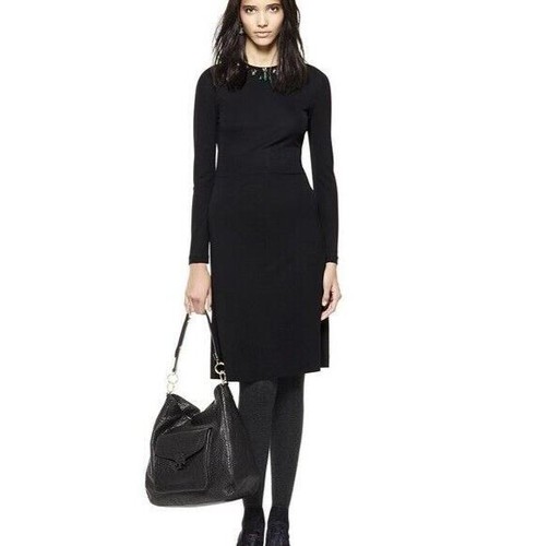 Abito Tory Burch Deena Maggiolino impreziosito tubino gioiello lunghezza ginocchio nero XS