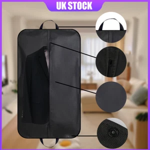 Luxury Travel Suit Bag Clothes Carrier Cover Breathable Hanging Garment Bag UK - Picture 1 of 15