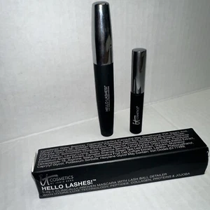 TWO IT Cosmetics Hello Lashes Volumizing Mascara Black, Full Size & Travel - Picture 1 of 2