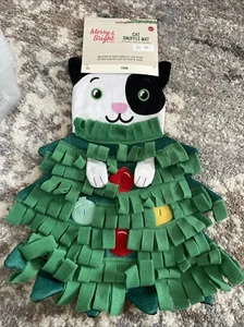 NWT Merry & Bright Cat Snuffle Mat Treat Hiding Fun Cat Tree Design - Picture 1 of 4