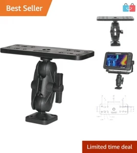 Heavy Duty Black Ball-Mount Fish Finder with Universal Plate - Fish Smartly - Picture 1 of 6