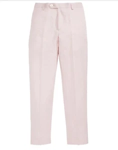$45 Lauren Ralph Lauren Boys Pink Linen Pants L6f - Picture 1 of 1