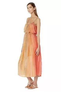 Maxi abito lungo / medio nuovo con etichette / Frye x Anthropologie Shibori - Foto 1 di 3