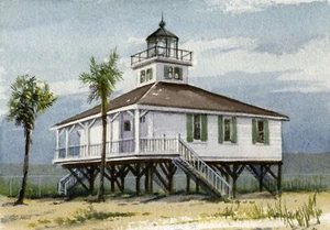 Faro Port Boca Grande, Gasparilla Florida. Impresiones de paisajes de Gerald Hill - Imagen 1 de 1