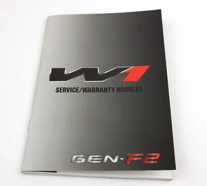 GENUINE HSV SUPPLEMENT OWNERS MANUAL SERVICE WARRANTY BOOKLET MY17 GEN-F GTSR W1 - Picture 1 of 3