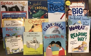 Lot of 17 Children's Story Books  Pete the Cat ,Clark the Shark, Splat New EUC - Picture 1 of 12