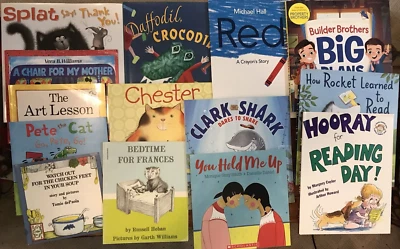 Lot of 17 Children's Story Books  Pete the Cat ,Clark the Shark, Splat New EUC - Image 1 of 4